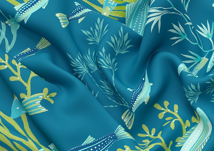 Shallows, Aquarius - Motorised Roman Blind - Image 4